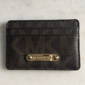 Michael Kors logo card case